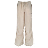 Hinnominate Beige Nylon Women's High-Waisted Trouser